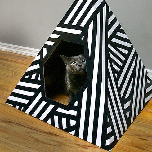 Kattenmand zwart-wit