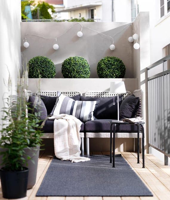 Balkoninspiratie ikea meubel