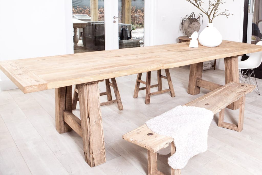 Oud van hout tafel
