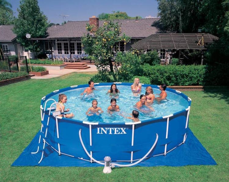 Intex metal frame zwembad